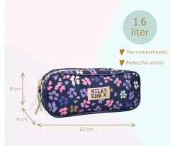 Estuches Escolares^Kidzroom Estuche Milky Kiss Wildflower Personalizable