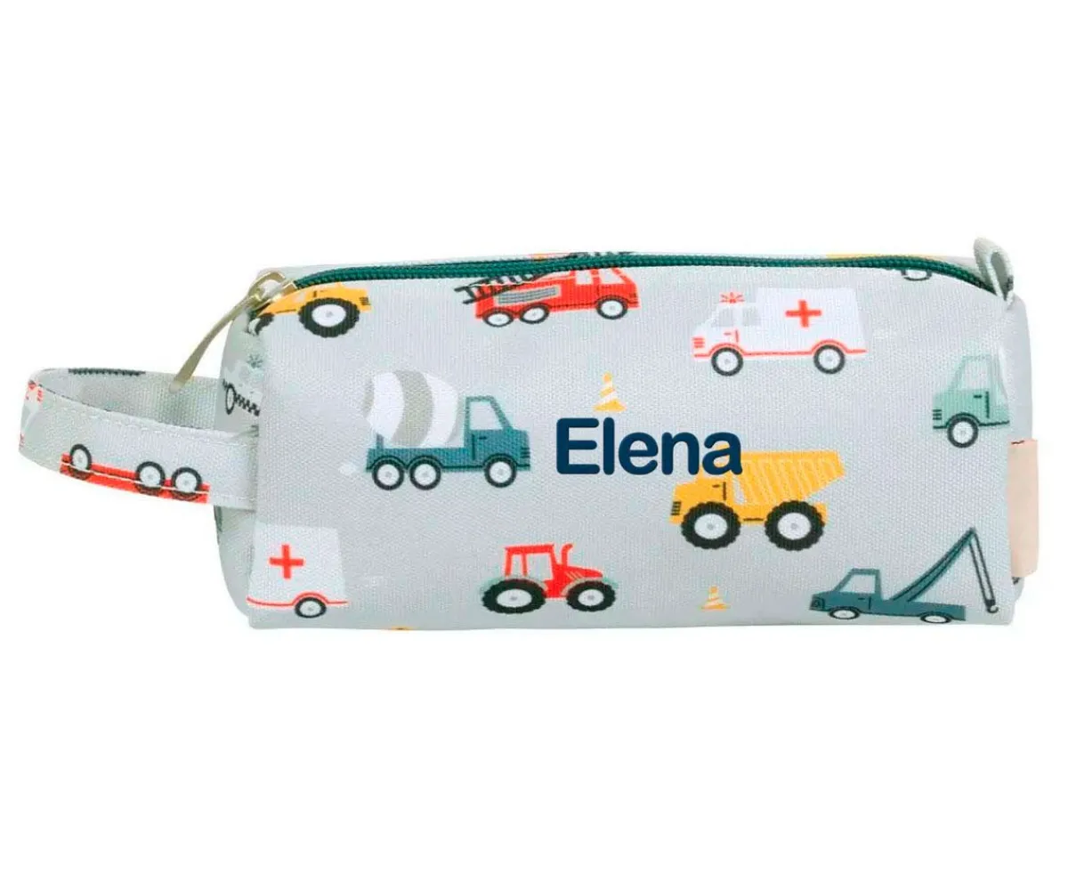 Estuches Escolares^A Little Lovely Company Estuche Vehicles Personalizable