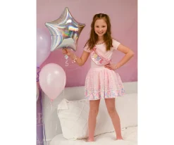 Disfraces Para Niños^Great Pretenders Falda Lentejuelas Party Fun Sequins Skirt Pink Neon 4-6 años