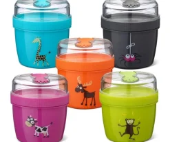 Outlet Fiambrera Snack N'ice Cup L Jirafa Turquesa Cajas De Almuerzo|Fiambreras Infantiles