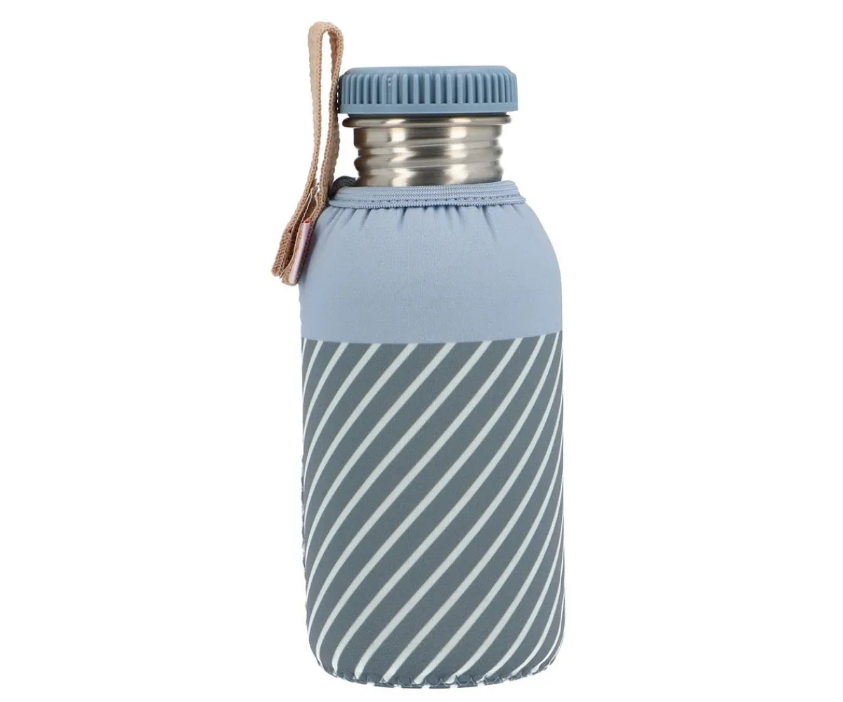 Clearance Funda Neopreno Stripes Blue 500ml Personalizable Botellas Para Personalizar|Botellas De Acero