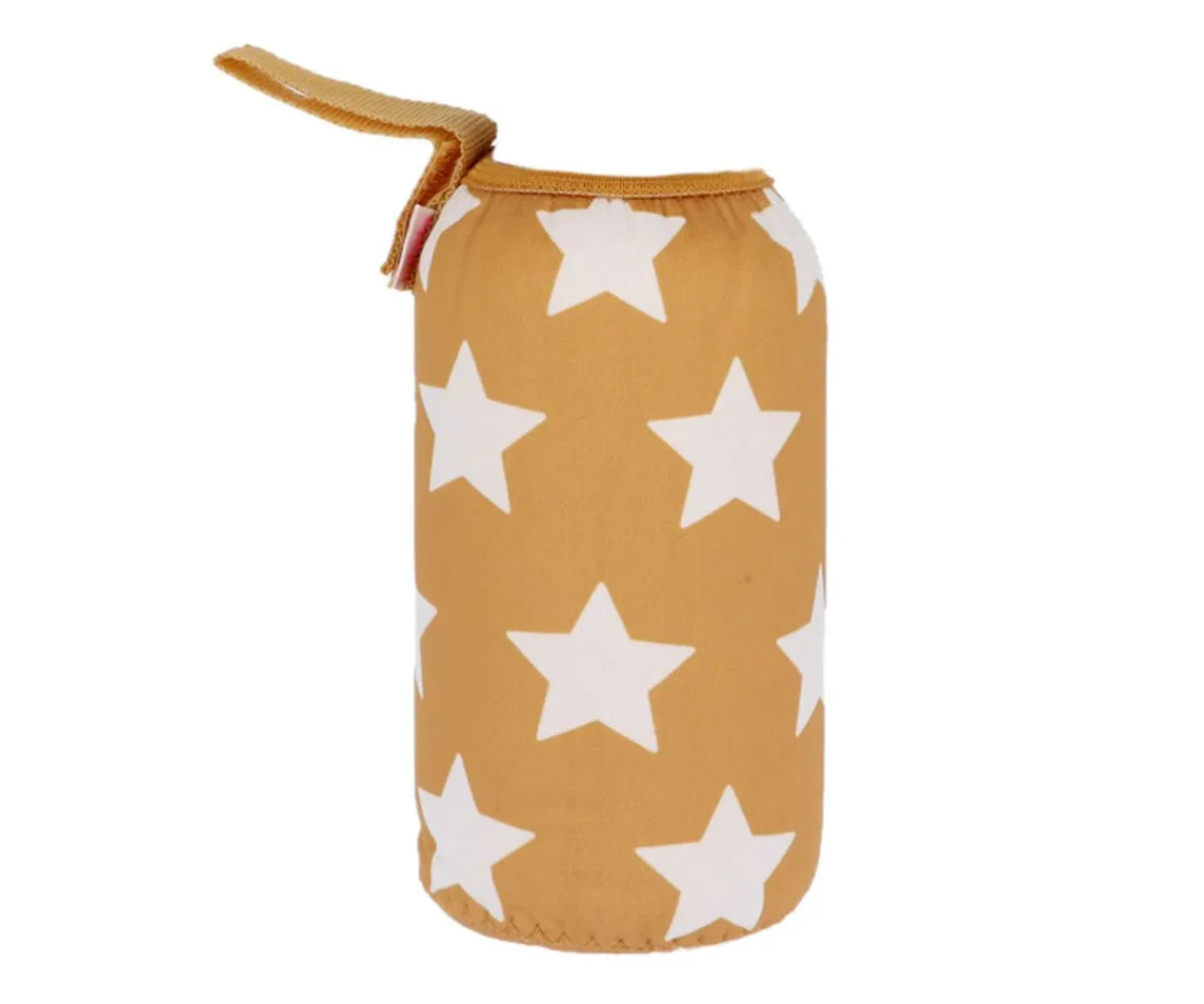 Discount Funda Neopreno Estrellas Mostaza 500ml Personalizable Colecciones Vuelta Al Cole|Botellas Para Personalizar