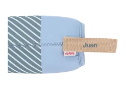 Botellas Para Personalizar^Monnëka Funda Neopreno Stripes Blue 350ml Personalizable