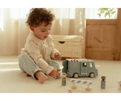 Best Furgón Policial de Madera FSC Niños Juguetes Para Niños De Un Año|Juguetes Para Niños De 18 Meses