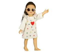 Accesorios Para Muñecas^Heless Gafas de Sol Beige para Muñecos