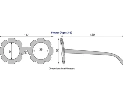 Gafas De Sol Para Niños^Babiators Gafas de Sol Flexibles (3-5 años) Polarizadas Flower Peachy Keen