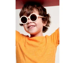 Gafas De Sol Para Niños^Babiators Gafas de Sol Flexibles (3-5años) Euro Round Amber Lenses Sweet Cream