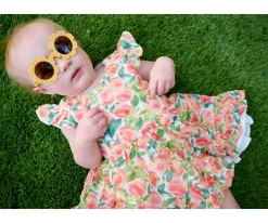 Gafas De Sol Para Niños^Babiators Gafas de Sol Flexibles Flower (0-24meses) Sweet Sunflower
