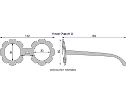 Gafas De Sol Para Niños^Babiators Gafas de Sol Flexibles Flower (0-24meses) Flower Power