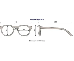 Gafas De Sol Para Niños^Babiators Gafas de Sol Flexibles Keyhole (0-24m) Polarizadas Pretty in Pink