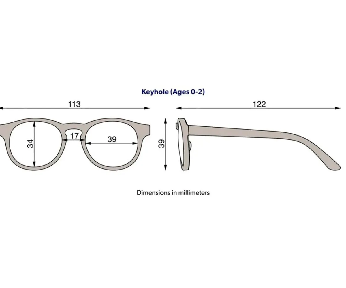 Gafas De Sol Para Niños^Babiators Gafas de Sol Flexibles Keyhole (0-24m) Polarizadas Pretty in Pink