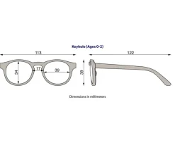 Gafas De Sol Para Niños^Babiators Gafas de Sol Flexibles Keyhole (0-24meses) Summer Sun