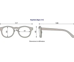 Gafas De Sol Para Niños^Babiators Gafas de Sol Flexibles Keyhole (3-5 años) Sweet Cream