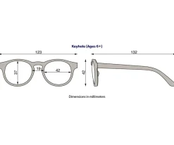 Gafas De Sol Para Niños^Babiators Gafas de Sol Flexibles Keyhole (+6años) Sweet Cream