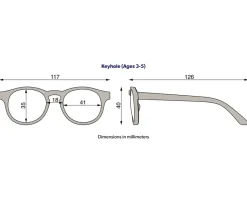 Gafas De Sol Para Niños^Babiators Gafas de Sol Flexibles Keyhole (3-5 años) Summer Sun