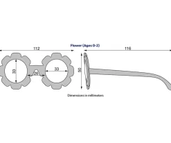 Gafas De Sol Para Niños^Babiators Gafas de Sol Flexibles (0-24m) Polarizadas Flower Irresistible Iris