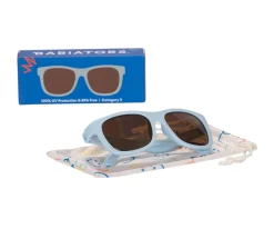 Gafas De Sol Para Niños^Babiators Gafas de Sol Flexibles Navigators (3-5años) Baby Blue Amber Lenses