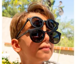 Gafas De Sol Para Niños^Grech & Co Gafas de Sol Infantil Polarizadas Round (18meses-8años) Black