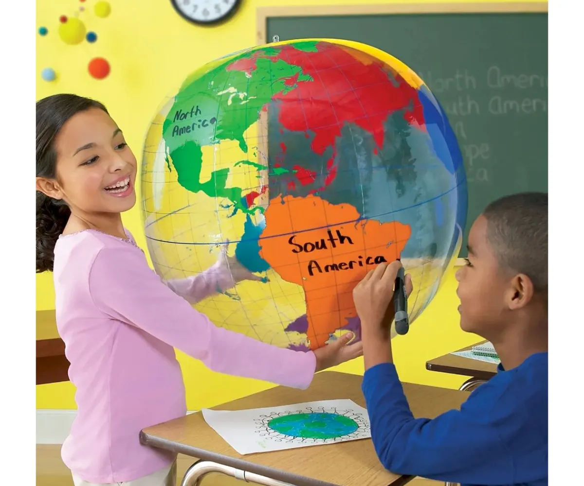 Juguetes Niños 3 Años^Learning Resources Globo Terráqueo Hinchable para Pintar