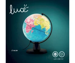 Online Globo Terráqueo Luminoso Luce LED 16 cm Niños Juguetes Niños 6 Años|Juguetes Niños 7 Años