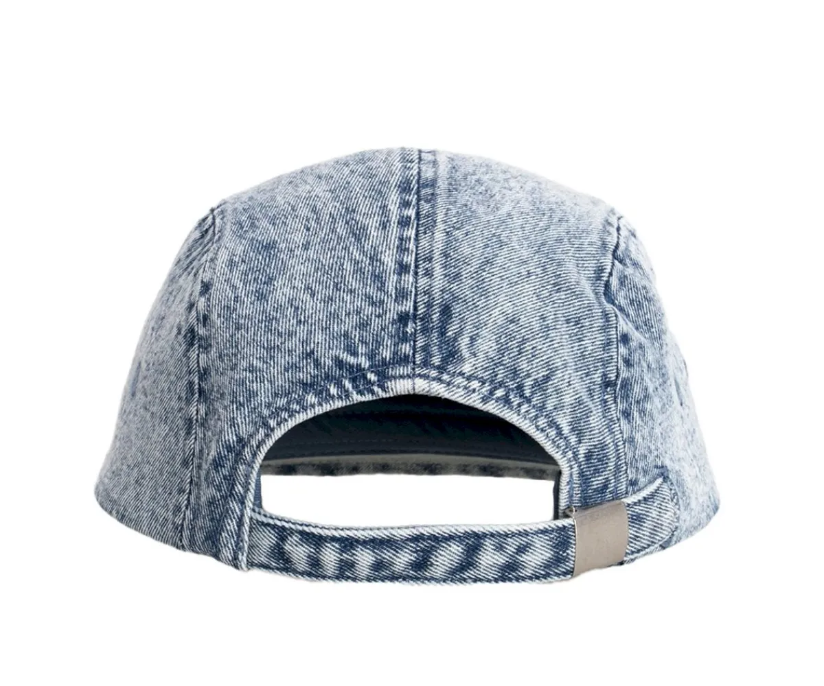 Gorra Washed 5 Paneles Denim Gorritos De Playa|Gorros