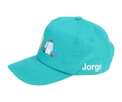 Gorros^Tutete Textil Gorra con Visera Junior Verde Vintage Cars Personalizada