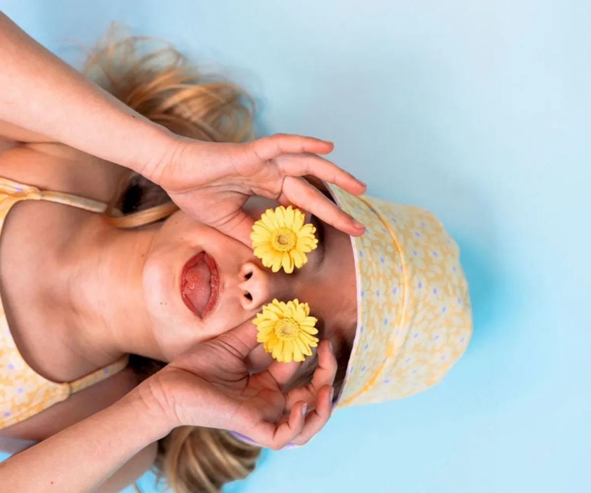 Gorritos De Playa^Swim Essentials Gorro de Playa Reversible Florish Amarillo