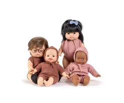 Accesorios Para Muñecas^Minikane Gorro de Punto Jaspeado Élie Caramelo para Babies