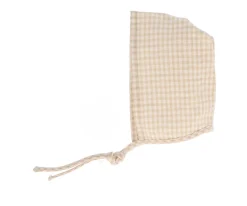 Accesorios Para Muñecas^Tutete Textil Gorro Vichy Beige para Muñeco