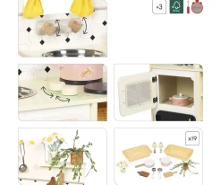 Clearance Gran Cocina de Madera Abuelita Alegre Niños Juguetes Niños 7 Años|Juguetes Niños 8 Años