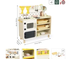 Clearance Gran Cocina de Madera Abuelita Alegre Niños Juguetes Niños 7 Años|Juguetes Niños 8 Años