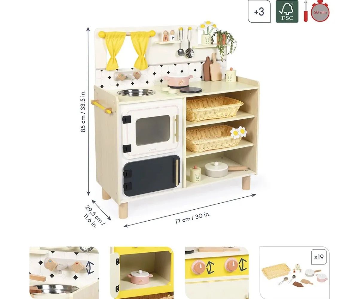 Clearance Gran Cocina de Madera Abuelita Alegre Niños Juguetes Niños 7 Años|Juguetes Niños 8 Años