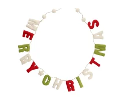 Adornos Y Decoración Navidad^Monnëka Guirnalda Navidad Merry Christmas