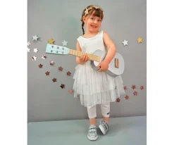 Guitarra Plateada Niños Instrumentos Musicales Para Niños|Juguetes Niños 3 Años