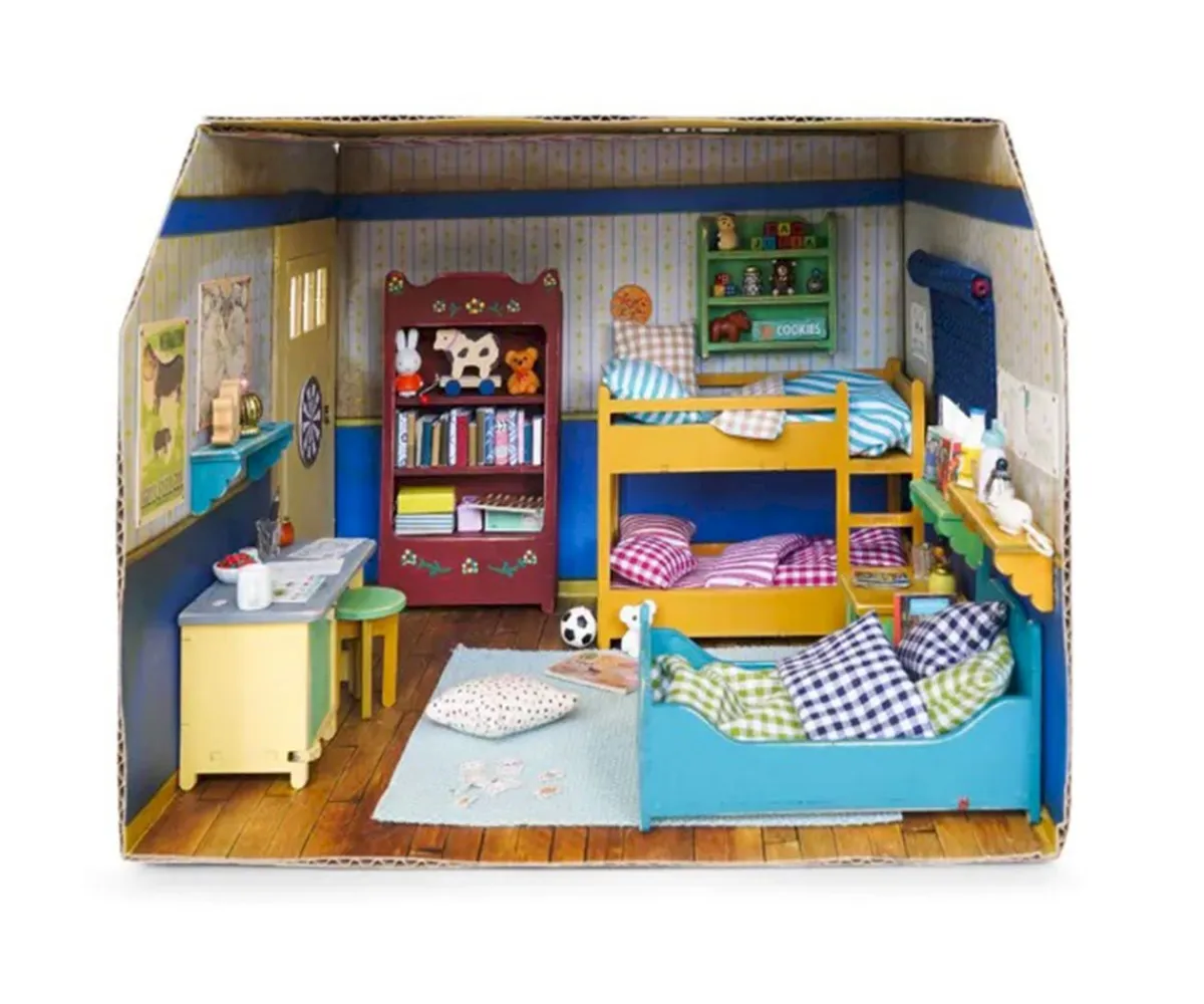 Best Habitación Cartón Dormitorio Niños Manualidades Para Niños|Juguetes Niños 6 Años