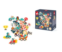 New Imanes de Coches de Carreras 24 Piezas Niños Juguetes Para Niños De 18 Meses|Juguetes Para Niños De Un Año