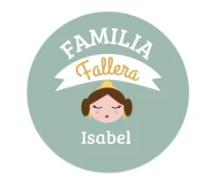 Chapas Personalizadas^Tutete Imán Personalizado Mamá Familia Fallera