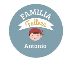 Chapas Personalizadas^Tutete Imán Personalizado Papá Familia Fallera