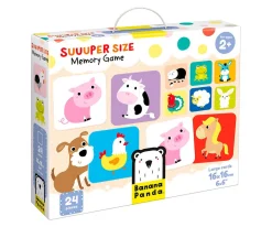 Juguetes Para Niños De 18 Meses^Banana Panda Juego de Memoria Suuuper Size Memory Wild Animals