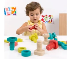 Outlet Juego de Tornillos y Tuercas ECO Nuts & Bolts Niños Juguetes Para Niños De 18 Meses|Juguetes Niños 5 Años