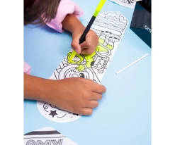 Manualidades Para Niños^Omy Juego para Inflar y Colorear Cohetes