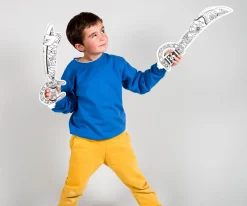 Manualidades Para Niños^Omy Juego para Inflar y Colorear Piratas