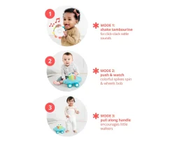 Outlet Juguete Arrastre Explore & More 3 en 1 Dino Musical Niños Juguetes Para Niños De 18 Meses|Juguetes Para Niños De Un Año