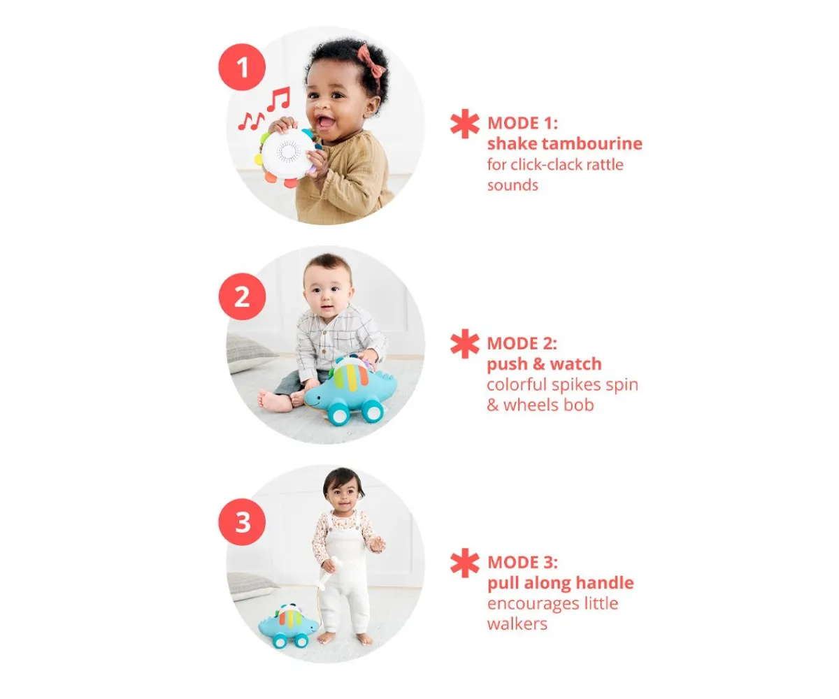 Outlet Juguete Arrastre Explore & More 3 en 1 Dino Musical Niños Juguetes Para Niños De 18 Meses|Juguetes Para Niños De Un Año