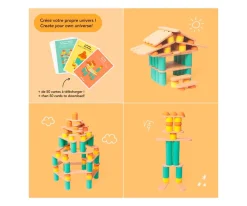 Clearance Kit Construcción Stix 60 Piezas Niños Juguetes Niños 3 Años|Juguetes Niños 5 Años