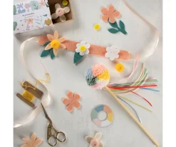 Manualidades Para Niños^Meri Meri Kit Corona y Varita Flores