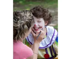 Pintura De Uñas, Brillos Y Tattoos^Namaki Kit Maquillaje Facial de Payaso & Arlequín