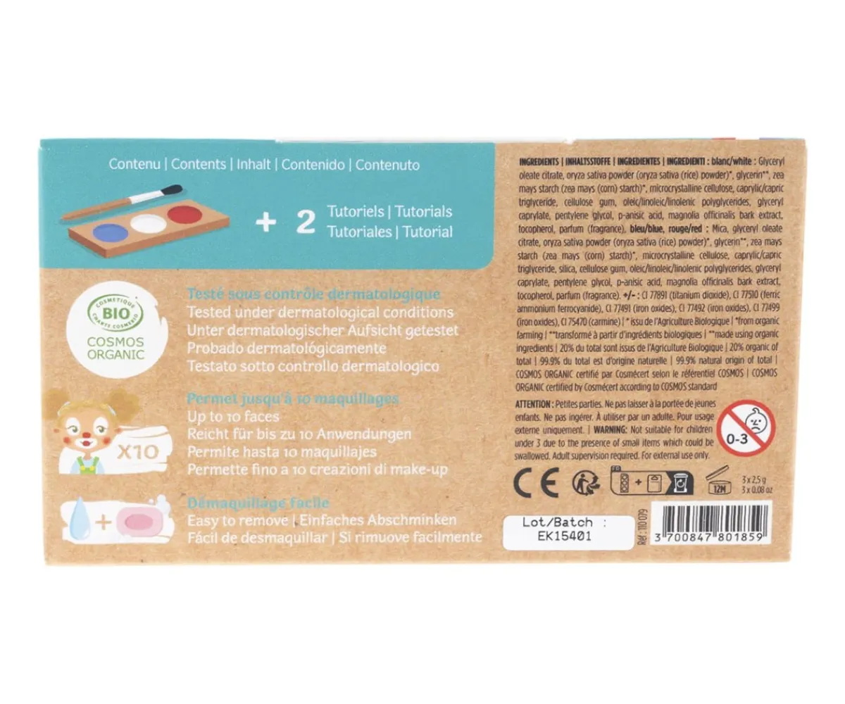 Pintura De Uñas, Brillos Y Tattoos^Namaki Kit Maquillaje Facial de Payaso & Arlequín