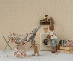 Casa De Muñecas De Madera^Maileg Lavadora Ratón Off White