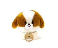 Peluches^Minikane Les Minis Kanaï Perro de Peluche Suki con Collar y Cesta de Piel Sintética